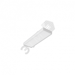Светильник светодиодный ВАРТОН BASIC 595*180*50мм 18 ВТ 5000К с опаловым рассеивателем