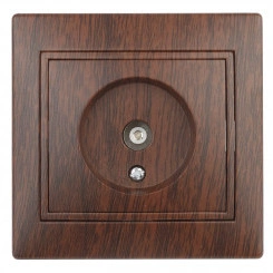 Розетка TV одиночная, СУ, Plano, венге, 1-301-10 Розетка TV одиночная, СУ, Plano, венге, 1-301-10