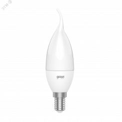 Лампа светодиодная LED 6.5 Вт 550 Лм 6500К холодная E14 Свеча на ветру Black Gauss