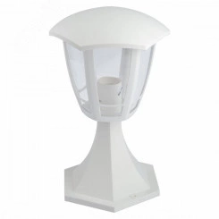 Светильник садово-парковый 6гран белый напольный 29см E27 IP44(У1) НТУ 07-40-003 Валенсия 1 (8/48)