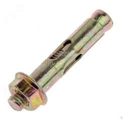 Анкерный болт с гайкой оцинкованный М10/12х100 (10 шт/уп) Анкерный болт с гайкой оцинкованный М10/12х100 (10 шт/уп)