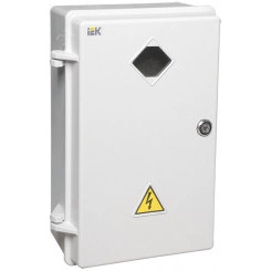 Щит учетно-распределительный навесной ЩУРн-1/10 IP54 с замком с окном (полиэстер) Щит учетно-распределительный навесной ЩУРн-1/10 IP54 с замком с окном (полиэстер)