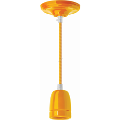 Светильник с проводом 1м.Е27 декор желтый