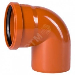 Отвод наружной канализации 400х87 град.