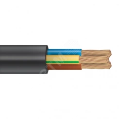 Провод соединительный ПВС 3х4 черный 100м ТРТС