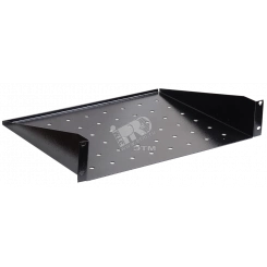 Полка 19дюйм консольная глубиной 550мм 2U серая Полка 19дюйм консольная глубиной 550мм 2U серая