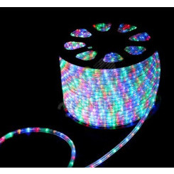 Дюралайт профессиональный светодиодный 3Вт LED RGB свечение с      динамикой бухта 100м