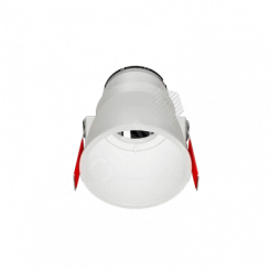 Рамка для модульного светильника FLEX 50 04 круглая встраиваемая утопленная 95х70мм RAL9010 ВАРТОН