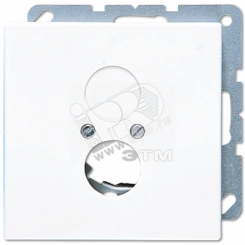 Крышка для 2-х гнезд (разъемов для громкоговорителей)  белая