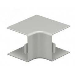 Крышка внутреннего угла кабельного канала WDK 40x40 мм (ПВХ, серый) Крышка внутреннего угла кабельного канала WDK 40x40 мм (ПВХ, серый)