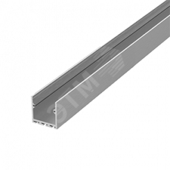 Алюминиевый профиль для LED ленты подвесной/накладной 2000х35х35мм металлик