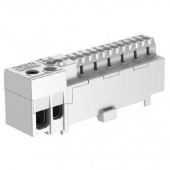 Клемма быстрозажимная, 12 контактов (серый) Клемма быстрозажимная, 12 контактов (серый)