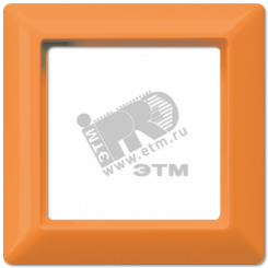 Рамка 1-я для горизонтальной/вертикальной установки  Серия- AS550  Материал- термопласт  Цвет- оранжевый