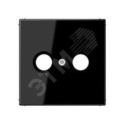 Накладка для телевизионной розетки (TV-FM)  Серия LS990  Материал- термопласт  Цвет- черный