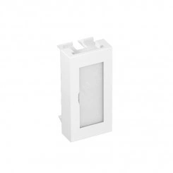 Заглушка с полем для маркировки Modul45 45x22,5 мм (черный)