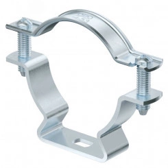 Крепежная скоба дистанционная 44-53 мм (с продольным отверстием) с гальваническим покрытием Крепежная скоба дистанционная 44-53 мм (с продольным отверстием) с гальваническим покрытием