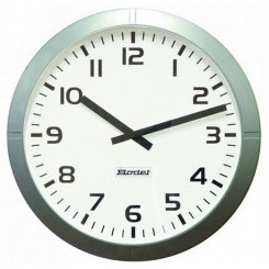 Вторичные аналоговые часы Profil 930, 30 см, часы/мин, циферблат - арабские цифры, цвет корпуса серебристый, синхронизация AFNOR, TBT (6-24В).