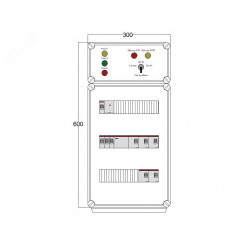 Щит управления электрообогревом DEVIBOX HR 5x2800 D330 (в комплекте с терморегулятором и датчиком температуры)