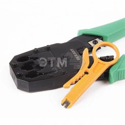 Кримпер для обжима 8P8C/6P6C/4P4C (ht-200) заделка витой пары (ht-318М)REXANT