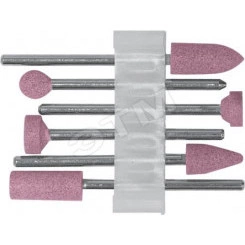 Шарошки для шлифовки изделий из стали и цветных металлов, алюминий-оксидные, мини, набор 6 шт Шарошки для шлифовки изделий из стали и цветных металлов, алюминий-оксидные, мини, набор 6 шт