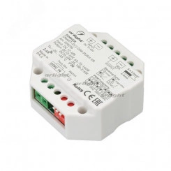 Диммер SMART-D12-DIM-PUSH-VR (12-48V, 1x6A, 2.4G) (ARL, IP20 Пластик, 5 лет)