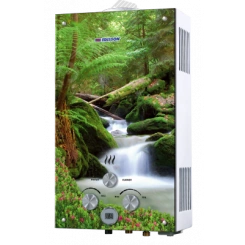 Водонагреватель газовый Edisson Flame F 20 GD Лес 10 л/мин с электророзжигом, душ.насадка Водонагреватель газовый Edisson Flame F 20 GD Лес 10 л/мин с электророзжигом, душ.насадка