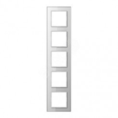 Рамка 5-я для горизонтальной/вертикальной установки  Серия- ACreation  Материал- стекло  Цвет- белый