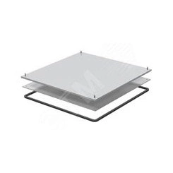 Кассетная рамка с выемкой для напольного покрытия для монтажного основания 282x282x8 мм (сталь)