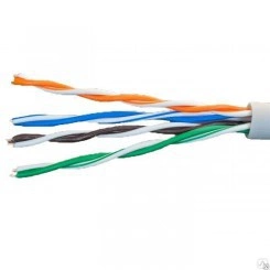 Кабель витая пара U/UTP кат.5e 4х2х24AWG solid CCA PVC сер. 305м (м) Net.on 01-0302