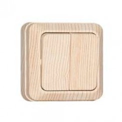 Выключатель 2-кл. ОП Олимп 10А IP20 сосна UNIVersal 5560834 Выключатель 2-кл. ОП Олимп 10А IP20 сосна UNIVersal 5560834