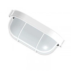 Светильник НПП 03-60-022 "Банник" 1402 овал малый 1х60Вт E27 IP65 корпус с решеткой бел. Элетех 1005500939 Светильник НПП 03-60-022 "Банник" 1402 овал малый 1х60Вт E27 IP65 корпус с решеткой бел. Элетех 1005500939