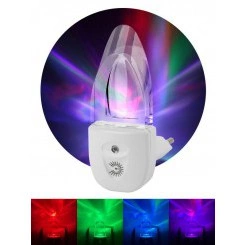 Светильник NN-618-LS-W ночник "Кристалл" от сети с сенсором бел. ЭРА Б0019102 Светильник NN-618-LS-W ночник "Кристалл" от сети с сенсором бел. ЭРА Б0019102