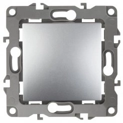 Механизм выключателя 1-кл. СП Эра12 10А IP20 12-1101-03 250В 10AX алюм. Эра Б0014623