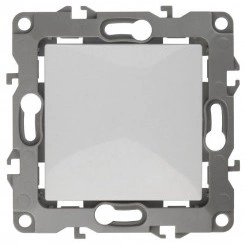 Механизм переключателя 1-кл. СП Эра12 10А IP20 12-1103-01 250В 10AX бел. Эра Б0014639