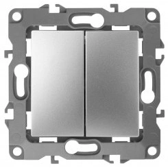 Механизм выключателя 2-кл. СП Эра12 10А IP20 12-1104-03 250В 10AX алюм. Эра Б0014647 Механизм выключателя 2-кл. СП Эра12 10А IP20 12-1104-03 250В 10AX алюм. Эра Б0014647