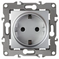 Механизм розетки 1-м СП Эра12 12-2101-03 16А IP20 16AX 250В 2P+E Schuko алюм. Эра Б0014677 Механизм розетки 1-м СП Эра12 12-2101-03 16А IP20 16AX 250В 2P+E Schuko алюм. Эра Б0014677