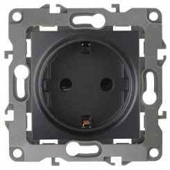 Механизм розетки 1-м СП Эра12 12-2101-05 16А IP20 16AX 250В 2P+E Schuko антрацит Эра Б0014679 Механизм розетки 1-м СП Эра12 12-2101-05 16А IP20 16AX 250В 2P+E Schuko антрацит Эра Б0014679