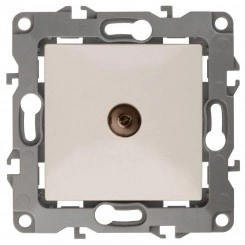 Розетка TV 1мод. 12-3101-02 сл. кость ЭРА Б0014706