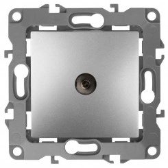 Розетка TV 1мод. 12-3101-03 алюм. ЭРА Б0014707