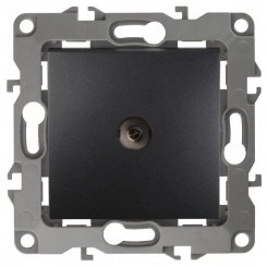 Розетка TV 1мод. 12-3101-05 антрацит ЭРА Б0014709