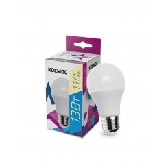 Лампа светодиодная A60 13Вт 3000К E27 220В КОСМОС LkecLED13wA60E2730 Лампа светодиодная A60 13Вт 3000К E27 220В КОСМОС LkecLED13wA60E2730