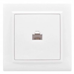 Розетка компьютерная 1-м СП Минск RJ45 бел. Basic EKF ERK01-035-10 Розетка компьютерная 1-м СП Минск RJ45 бел. Basic EKF ERK01-035-10