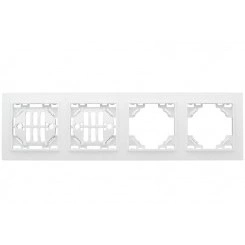 Рамка 4-м Минск горизонтальная бел. Basic EKF ERM-G-304-10 Рамка 4-м Минск горизонтальная бел. Basic EKF ERM-G-304-10