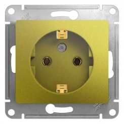 Механизм розетки 1-м СП Glossa 16А IP20 250В с заземл. фисташк. SchE GSL001043 Механизм розетки 1-м СП Glossa 16А IP20 250В с заземл. фисташк. SchE GSL001043