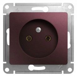 Механизм розетки 1-м СП Glossa 16А IP20 250В без заземл. баклажан. SchE GSL001141