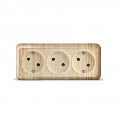 Розетка 3-м ОП Олимп 16А IP20 без заземл. сосна UNIVersal 1172 Розетка 3-м ОП Олимп 16А IP20 без заземл. сосна UNIVersal 1172