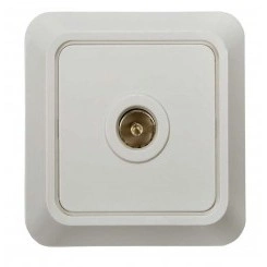 Розетка TV ОП Bolleto 7027 16А IP20 бел. ASD / IN HOME 4680005959815 Розетка TV ОП Bolleto 7027 16А IP20 бел. ASD / IN HOME 4680005959815
