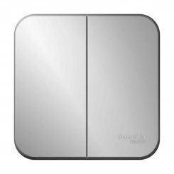 Выключатель 2-кл. ОП Blanca 10А IP20 (сх. 5) 250В с изолир. пластиной алюм. SchE BLNVA105013 Выключатель 2-кл. ОП Blanca 10А IP20 (сх. 5) 250В с изолир. пластиной алюм. SchE BLNVA105013