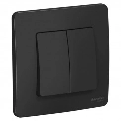 Выключатель 2-кл. СП Blanca 10А IP20 (сх. 5) 250В антрацит SchE BLNVS010506 Выключатель 2-кл. СП Blanca 10А IP20 (сх. 5) 250В антрацит SchE BLNVS010506
