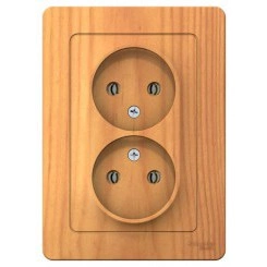 Розетка 2-м СП Blanca 16А IP20 250В без заземл. без защ. шторок ясень SchE BLNRS000025 Розетка 2-м СП Blanca 16А IP20 250В без заземл. без защ. шторок ясень SchE BLNRS000025